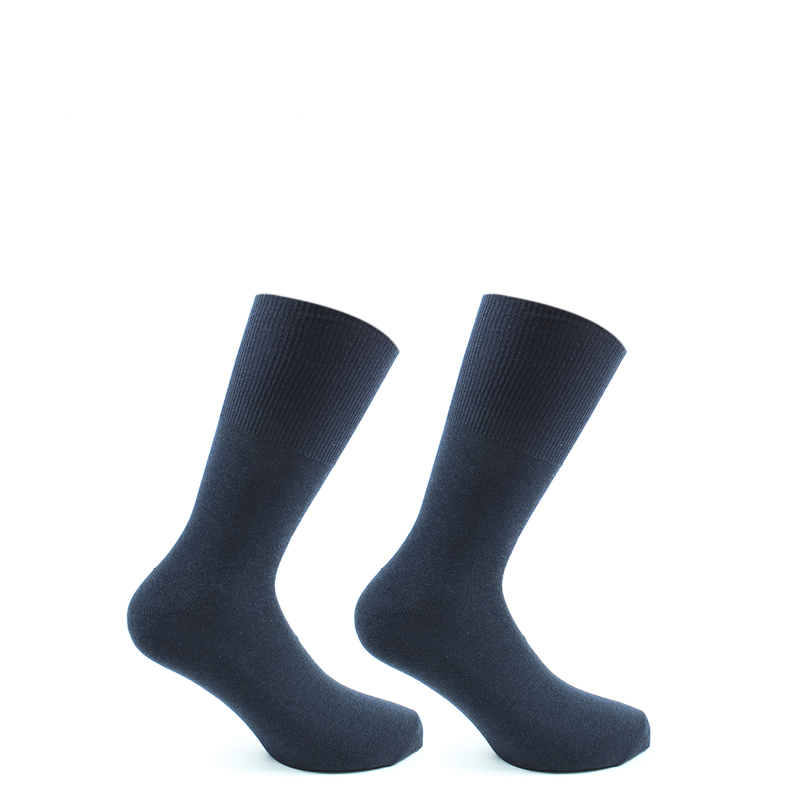 2 Pares Calcetines Bamboo La Puño Suave Azul-0