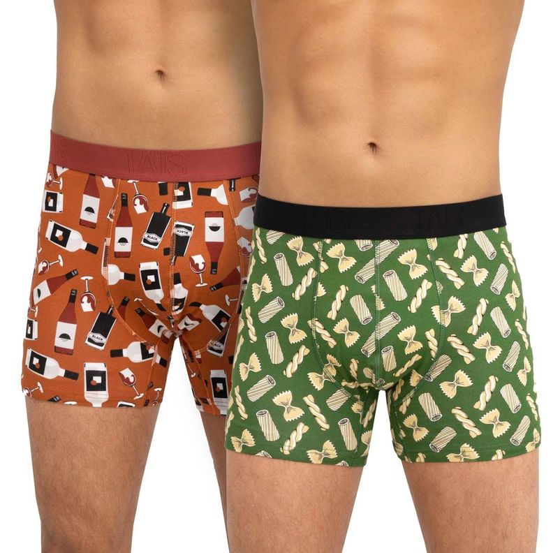Pack Boxer Cotton Spandex Iconos PastasBotella
