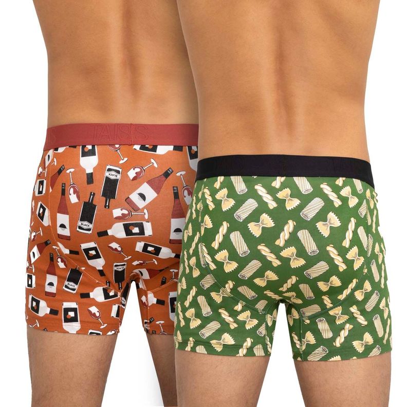 Pack Bóxer Cotton Spandex Iconos PastasBotella-1