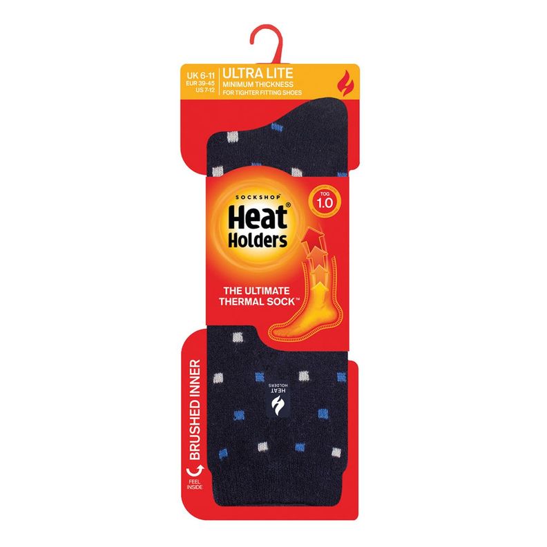 Calcetín Ultra Lite Micro Square - Zadar Azul Marino Heat Holders-1