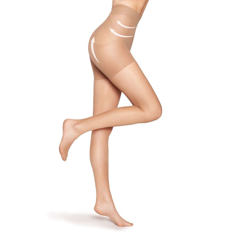 Panty Push Up Transparente Beige Natural-0