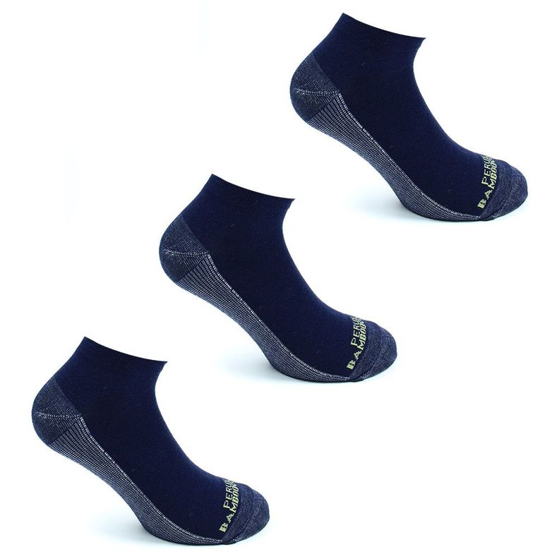 3 Pares Calcetin Cobre + Bamboo Corto Largo 0/4 Azul-0