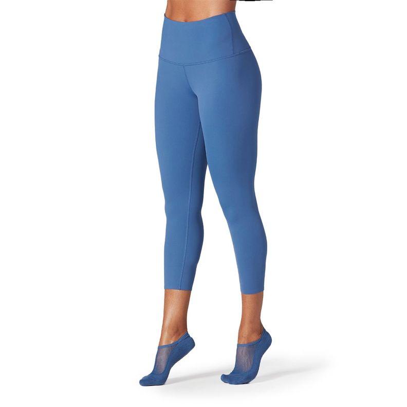 Calza High Waisted Crop Azul Tavi-1