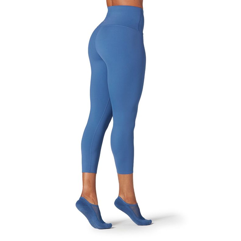 Calza High Waisted Crop Azul Tavi-2