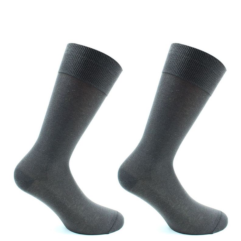 2 Pares Calcetines Hilo Hombre Marengo-0