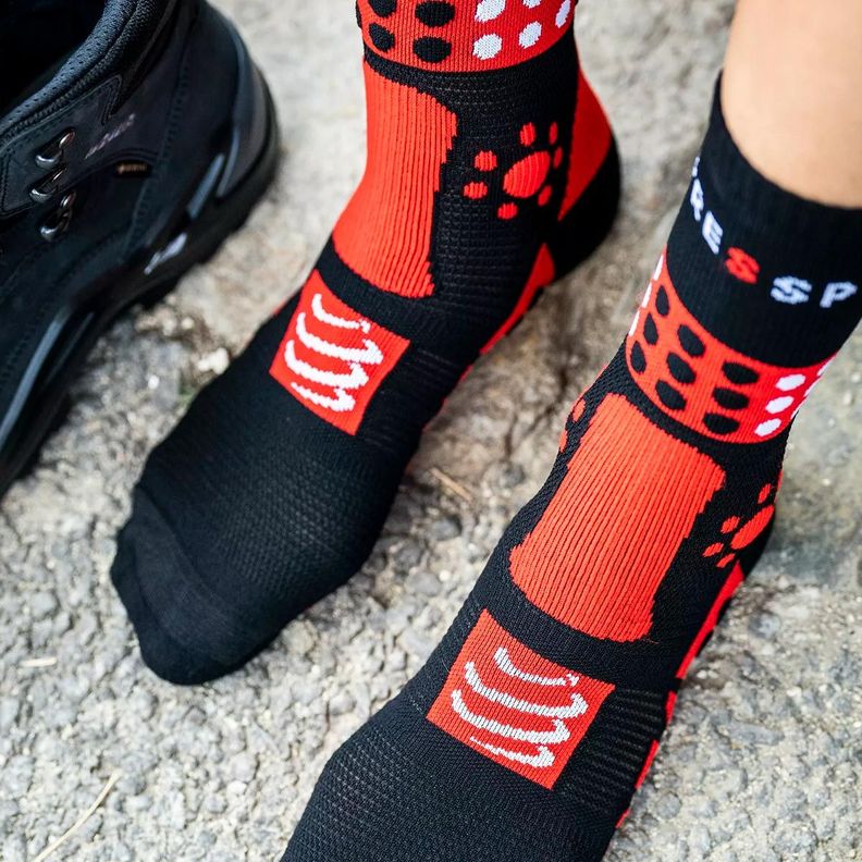 Calcetín Trekking Black Compressport-2