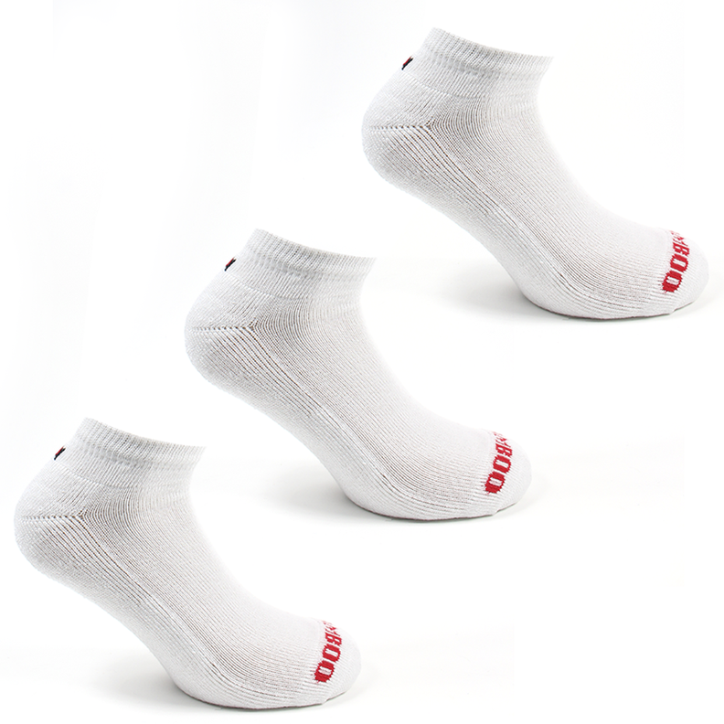 3 Pares Calcetin Bamboo Deportivo Largo 0/4 Blanco 39/43