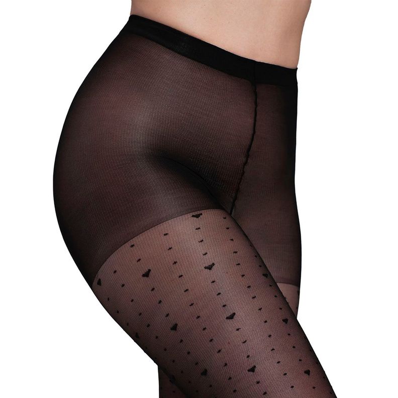 Panty Puntitos Corazon Negro-2