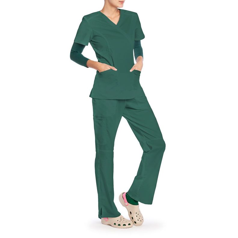 Polera Esencial Uniformes Salud Verde-1