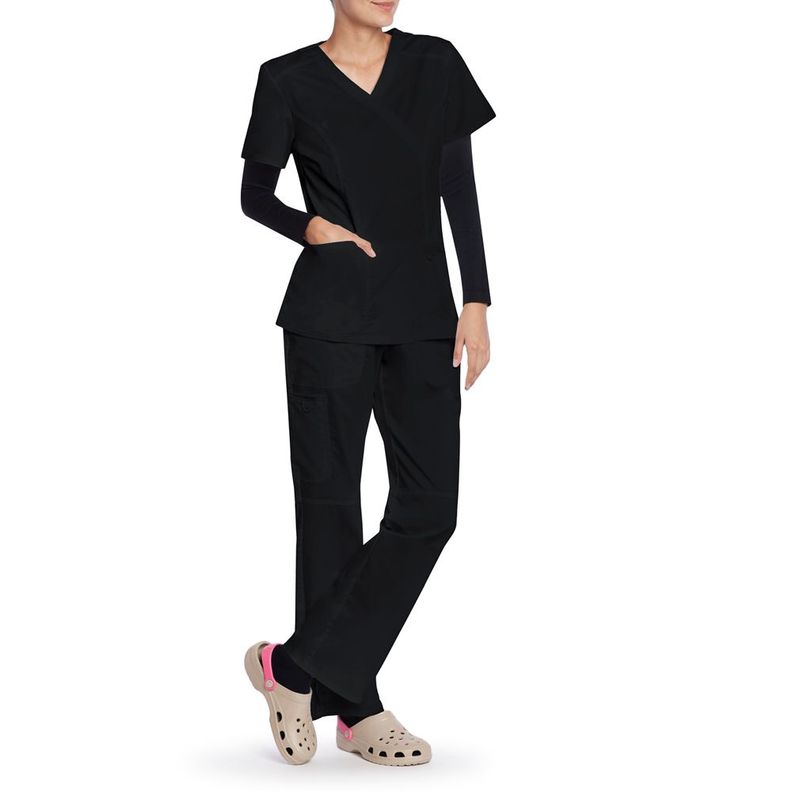 Polera Esencial Uniformes Salud Negro-1