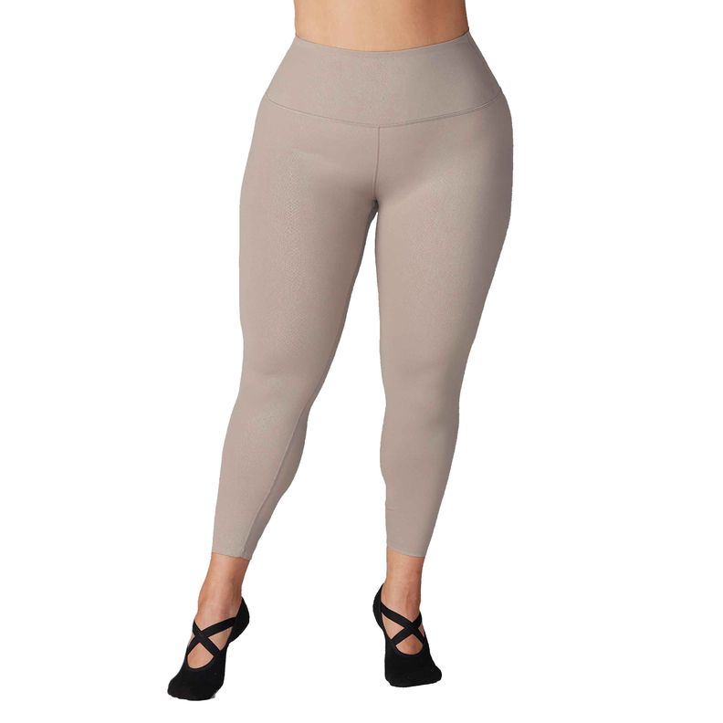 Calza High Waisted 7/8 Lino Phyton Tavi Noir-1