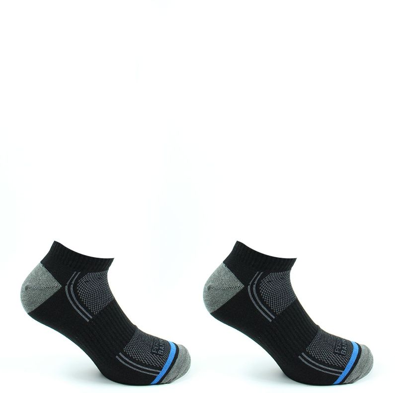 2 Pares Calcetin Outdoor Bamboo Largo 0/4 Negro-0