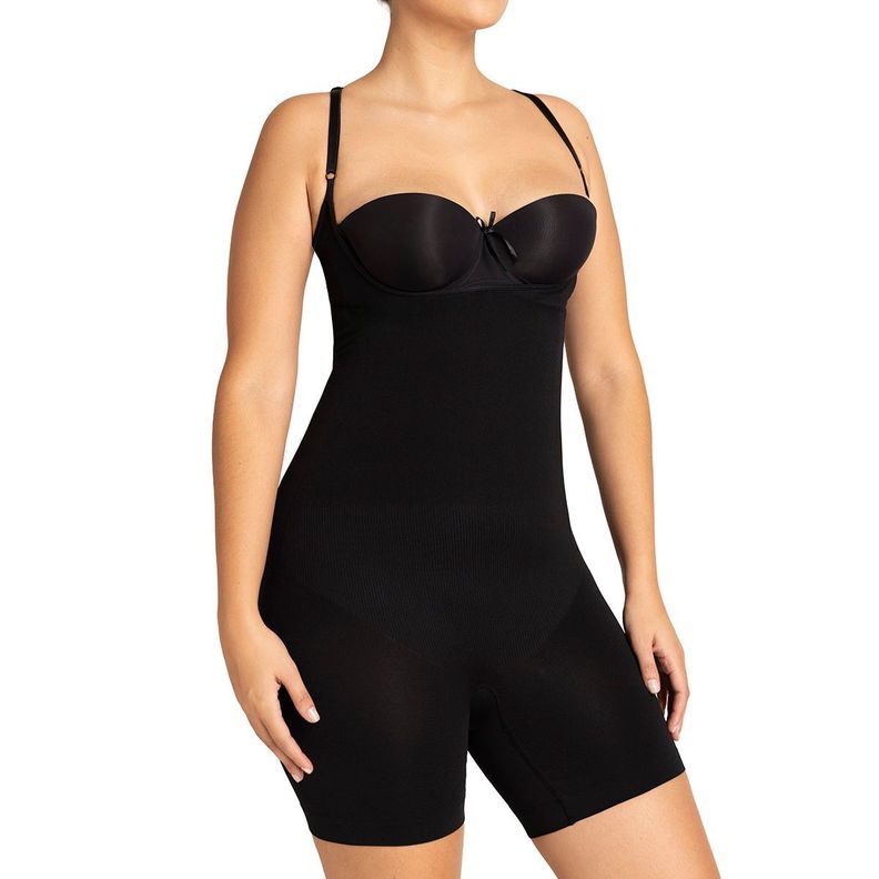 Body Reductivo Con Pierna Negro S-M
