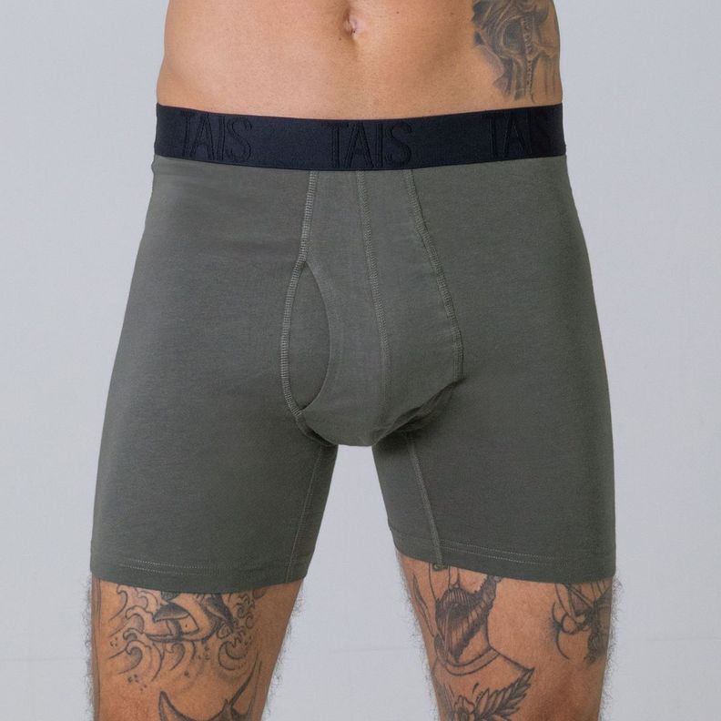 2 Unidades Boxer Largo Liso Marengo Happy Boolls Gris S
