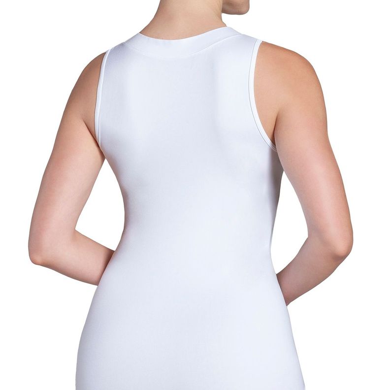 Polera Regata Escote "V" Blanco-2