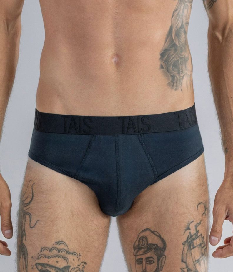 2 Unidades Slip Cotton Spandex Azul Happy Boolls S
