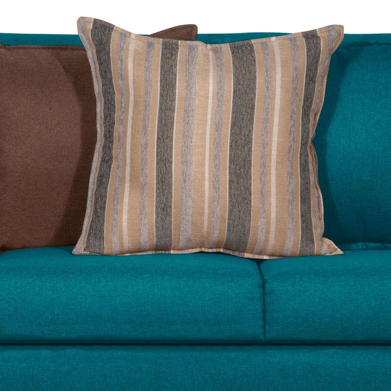 SOFA LEGEND 3 CUERPOS + 2 POUF TURQUESA-6