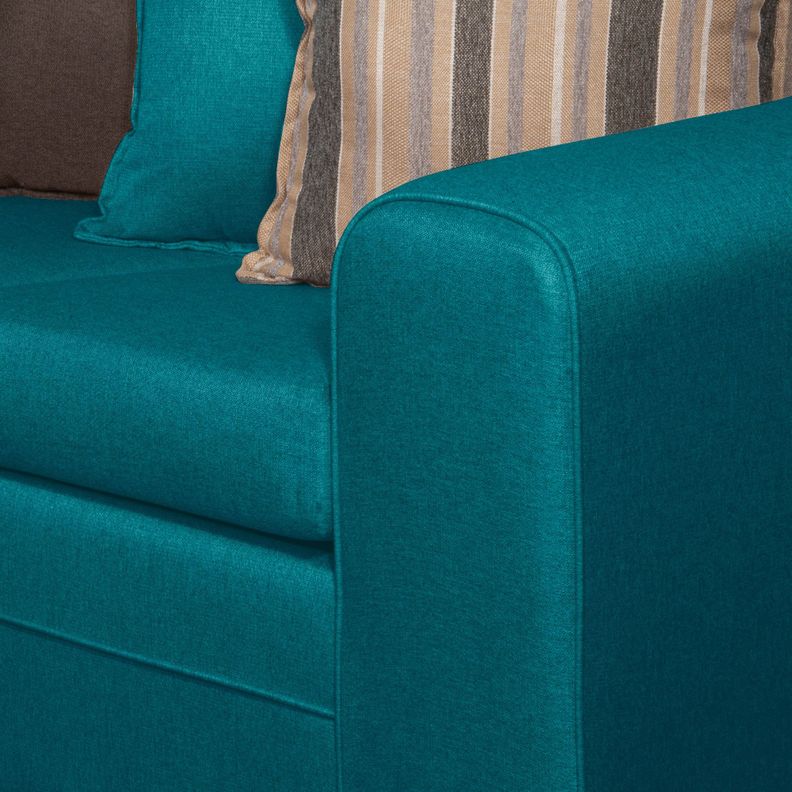 SOFA LEGEND 3 CUERPOS + 2 POUF TURQUESA-7