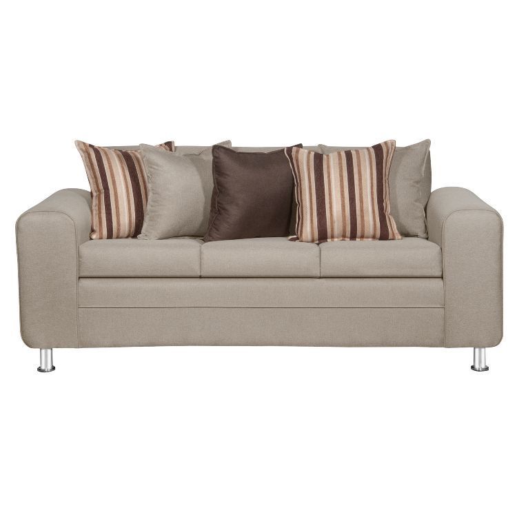 SOFA LEGEND 3 CUERPOS BEIGE + 2 POUF-1
