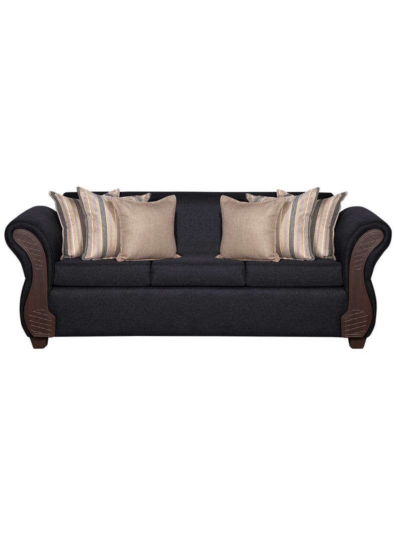 Sofa 3 Cuerpos Marsella Negro