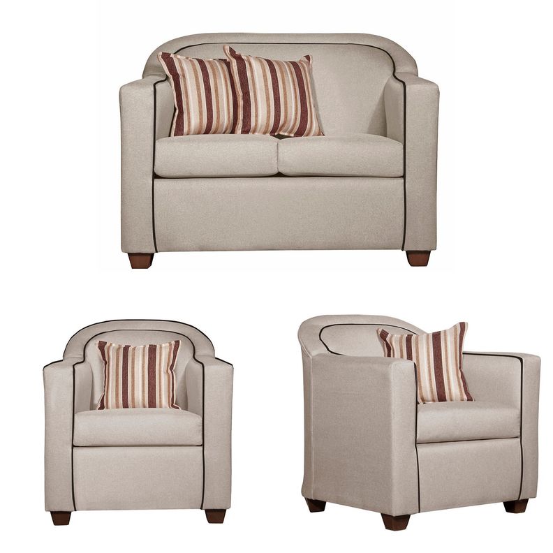 JUEGO DE LIVING 2-1-1 ZAFIRO BEIGE