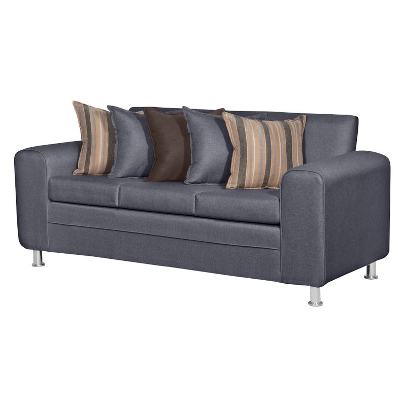 SOFA LEGEND 3 CUERPOS + 2 POUF GRIS-1