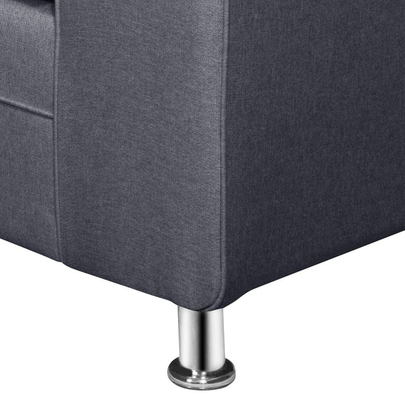 SOFA LEGEND 3 CUERPOS + 2 POUF GRIS-5