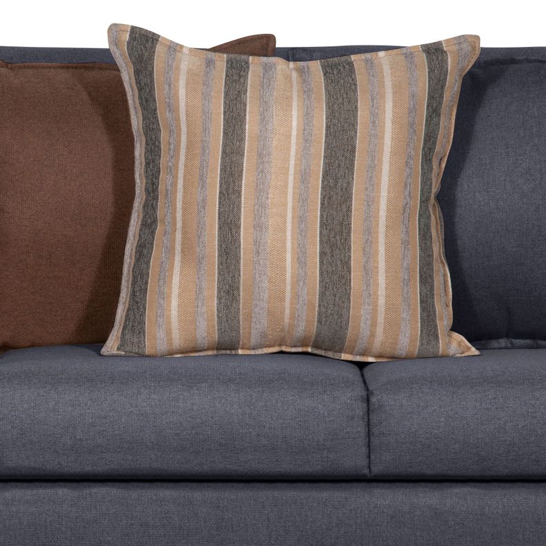 SOFA LEGEND 3 CUERPOS + 2 POUF GRIS-6