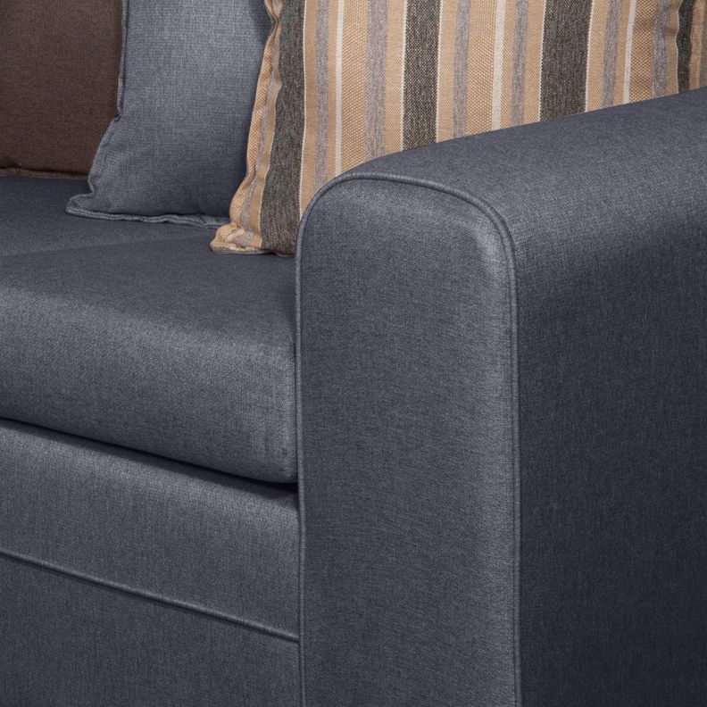 SOFA LEGEND 3 CUERPOS + 2 POUF GRIS-7
