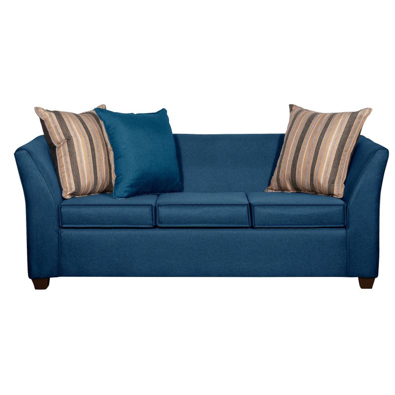 SOFA DIVEAN 3 CUERPOS AZUL LINO