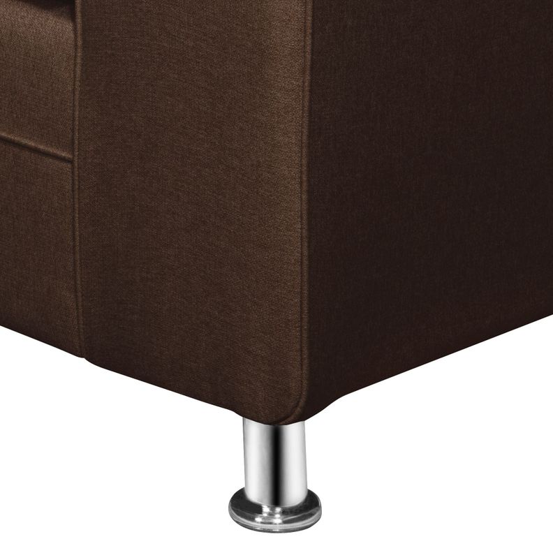 SOFA LEGEND 3 CUERPOS + 2 POUF CAFÉ-5