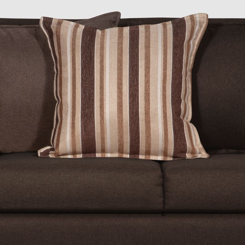SOFA LEGEND 3 CUERPOS + 2 POUF CAFÉ-6