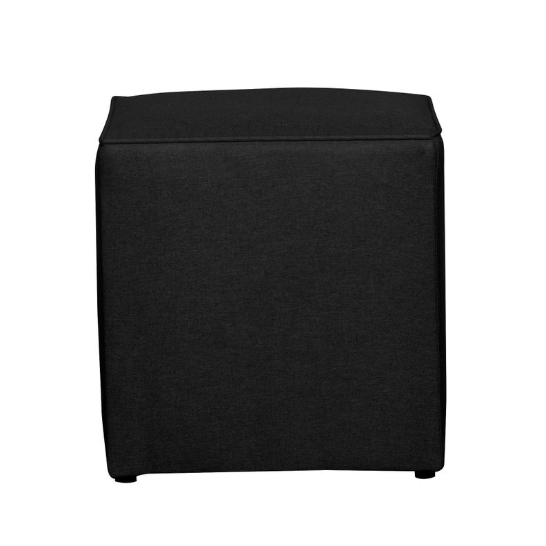SOFA LEGEND 3 CUERPOS + 2 POUF NEGRO-3