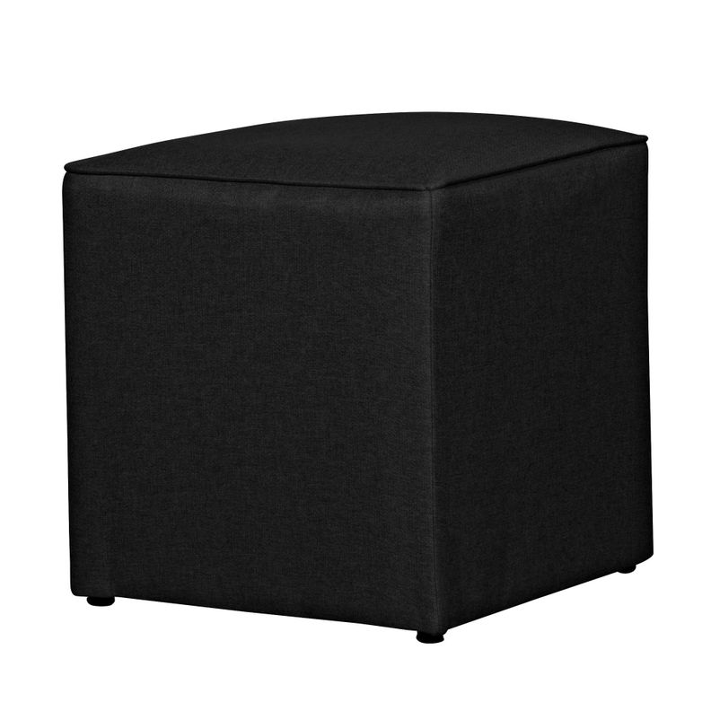 SOFA LEGEND 3 CUERPOS + 2 POUF NEGRO-5