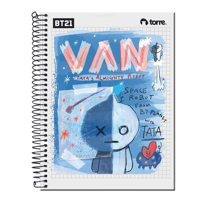 Cuaderno Carta Bt21 150hjs 7mm Triple 3 Materias Torre-2