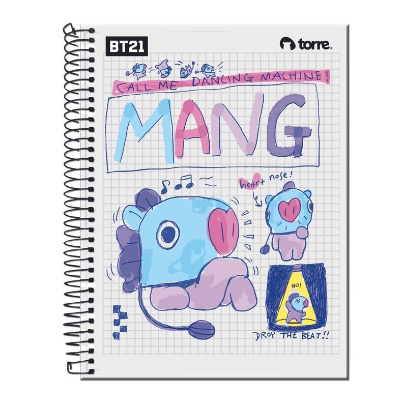 Cuaderno Carta Bt21 150hjs 7mm Triple 3 Materias Torre-5