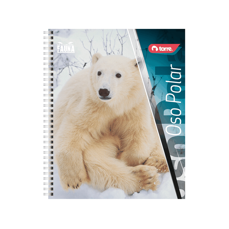 CUADERNO UNIVERSITARIO FAUNA 7MM 100H PACK 10-1