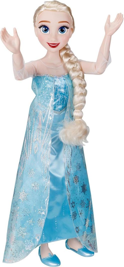 MUÑECA ELSA FROZEN DE DISNEY 100 PODERES DE HIELO, LUCES Y MÚSICA-1