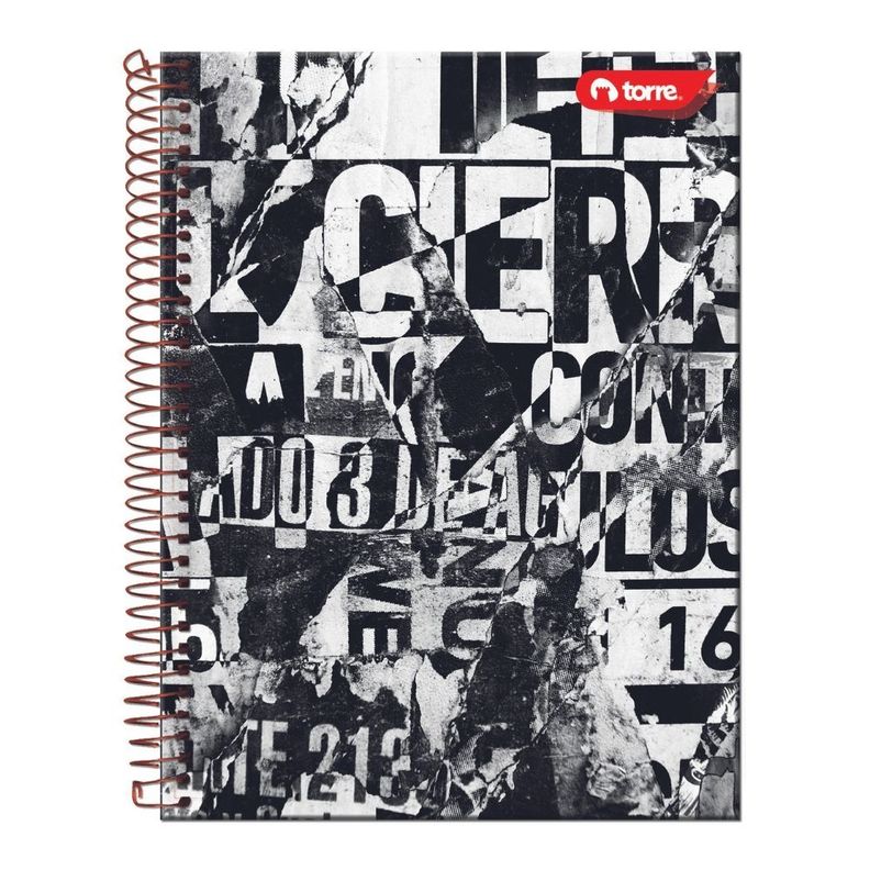 CUADERNO TOP BLACK&WHITE 7MM 150 HJS UNIDAD-3