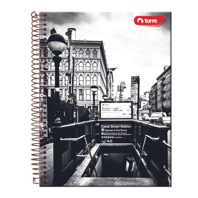 CUADERNO TOP BLACK&WHITE 7MM 150 HJS UNIDAD-4