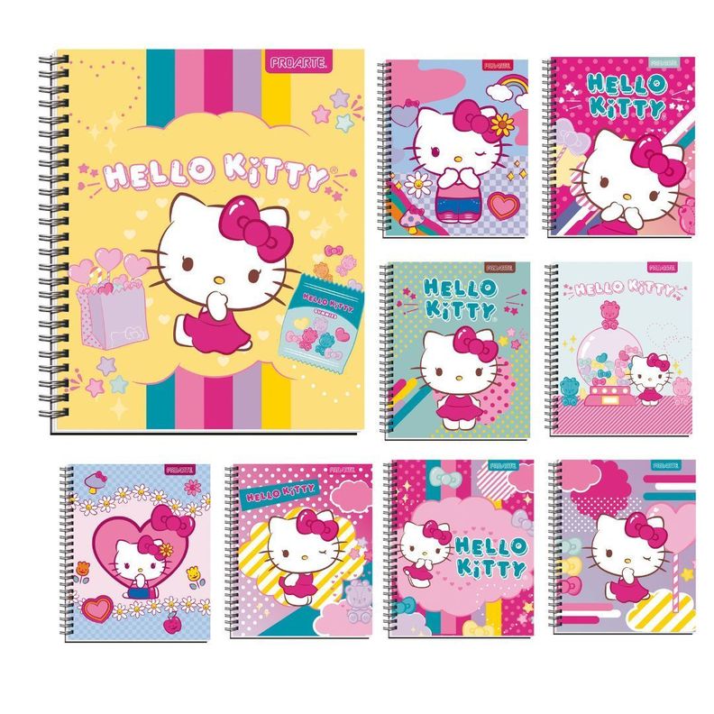 Cuaderno Universitario Proarte 100h 7mm Hello Kitty Pack 10-0
