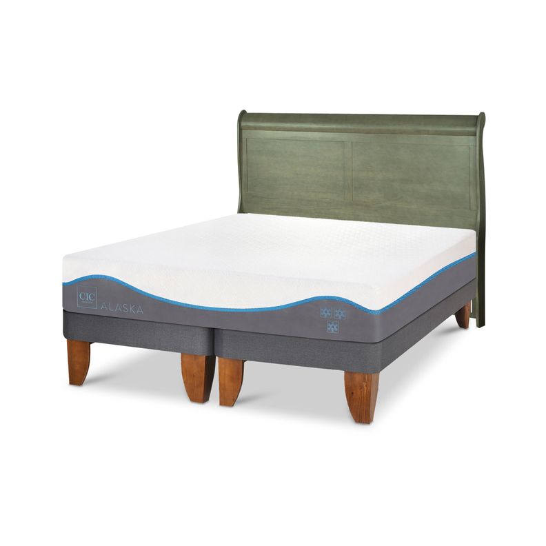 CAMA EUROPEA ALASKA KING + RESPALDO MIRO OLIVO-1