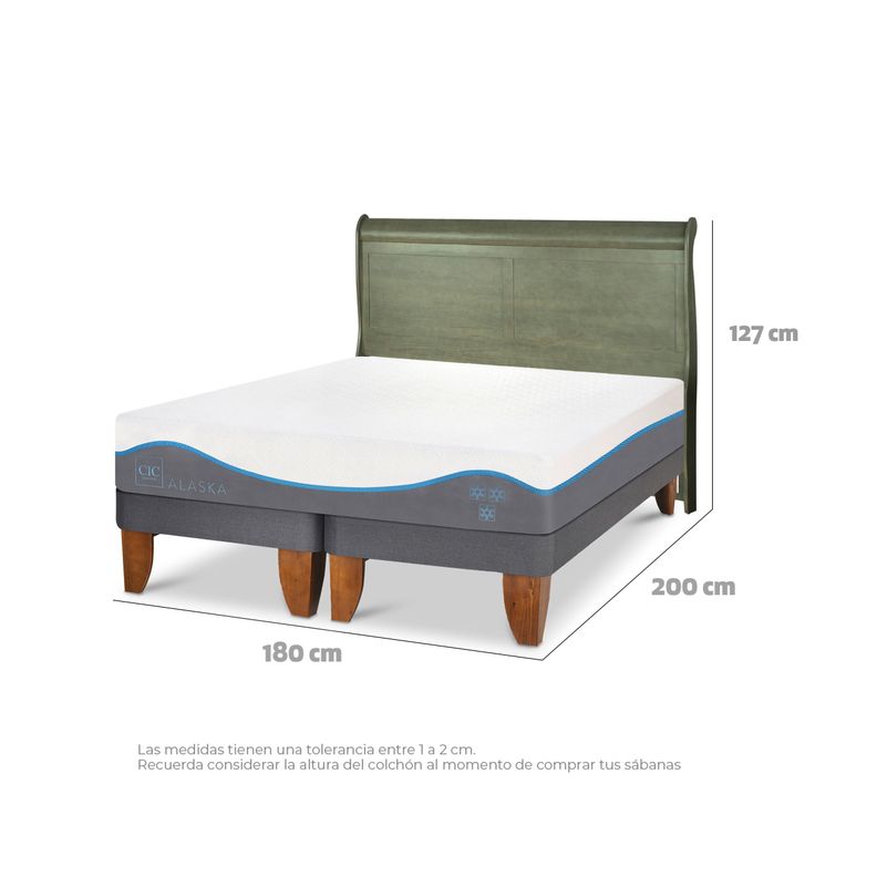 CAMA EUROPEA ALASKA KING + RESPALDO MIRO OLIVO-2