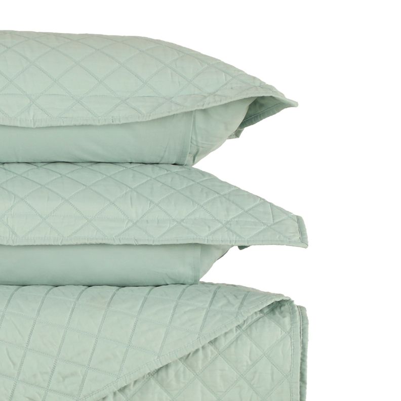 QUILT POLYCOTTON MENTA SGL-1
