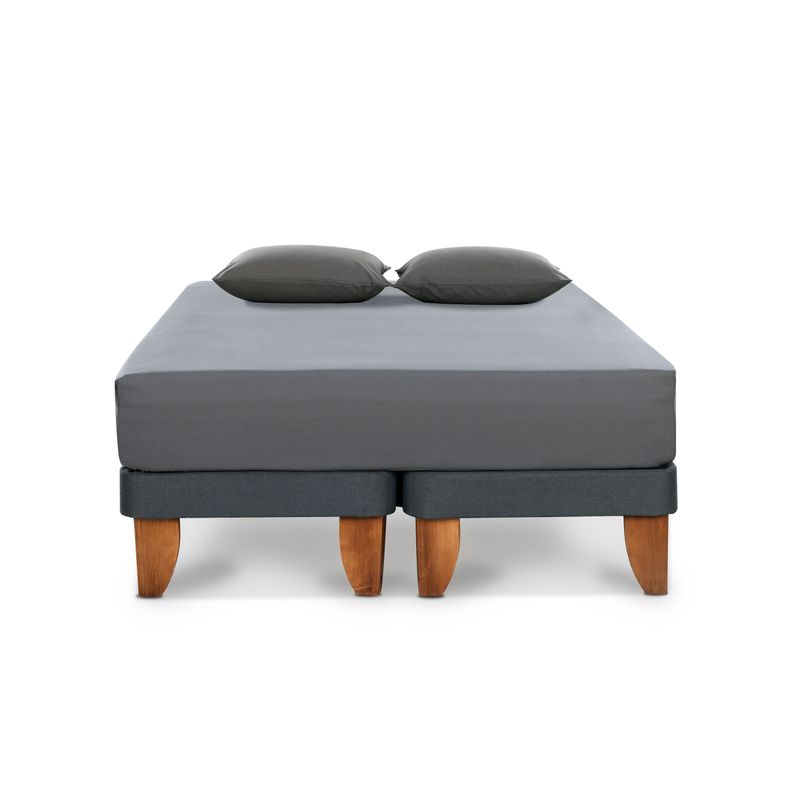 SET SABANA LISAS 220H GRIS KING-5