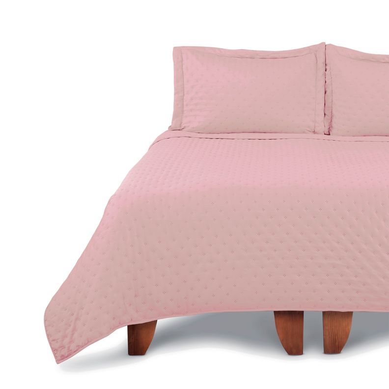 QUILT MICROFIBRA ROSA 2P-0