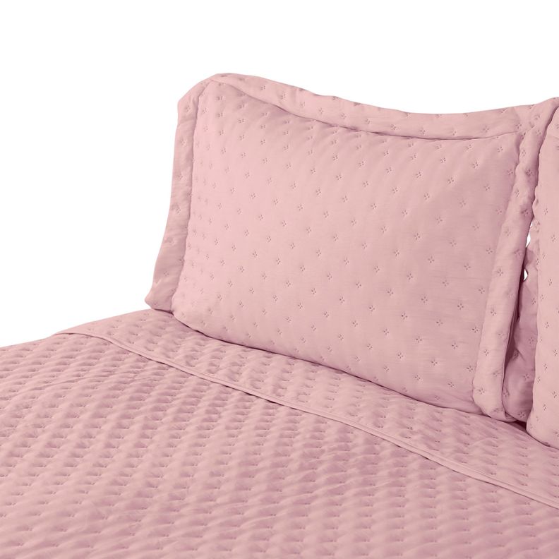 QUILT MICROFIBRA ROSA 2P-1