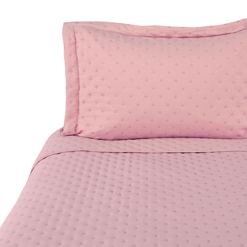 QUILT MICROFIBRA ROSA 2P-2