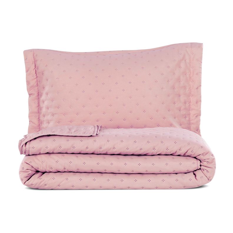 QUILT MICROFIBRA ROSA 2P-3