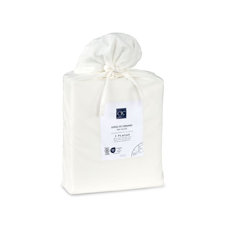 SET SABANAS LISAS 144H BLANCO SGL-5